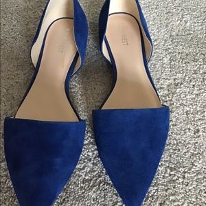 Nine West blue suede flats